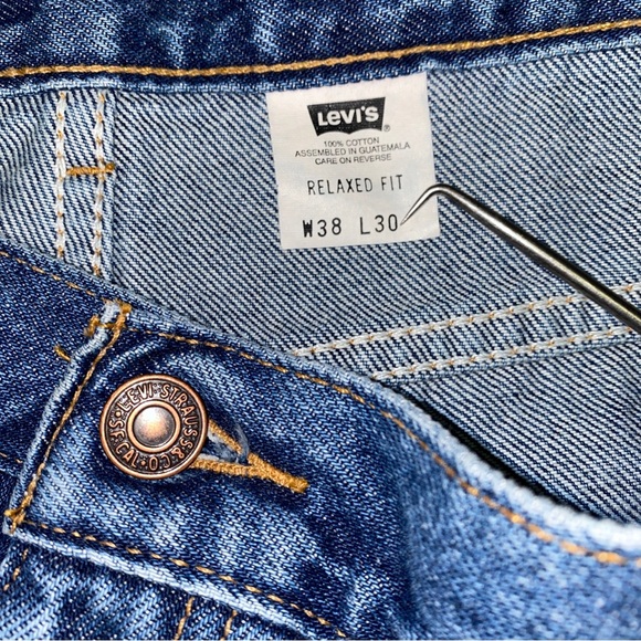 Vintage Levis Jeans 540 Mens 38x30 Brown Tab Relaxed Fit Paper Tag Cowboy Y2K - Picture 3 of 13